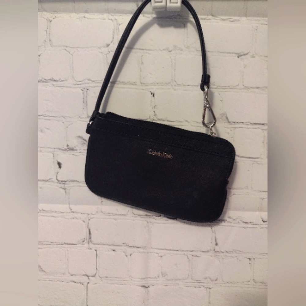 Calvin Klein Leather Wristlet